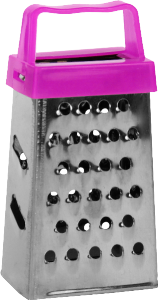 Mini Ralador Inox C/ Alça Plástica 4 Faces 7,5cm Cores Sortidas Sm Lar
