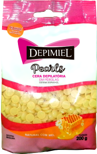 Cera Depilatória Depimiel Pearls Natural C/ Mel Sistema Espanhol Em Pérolas 200g