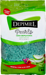 Cera Depilatória Depimiel Pearls Vegetal C/ Aloe Vera Sistema Espanhol Em Pérolas 1kg