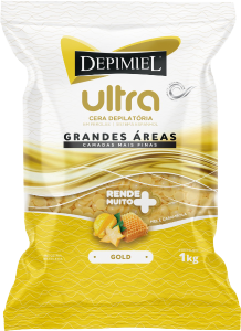 Cera Depilatória Depimiel Ultra Gold Deo Mel E Carambola 1kg