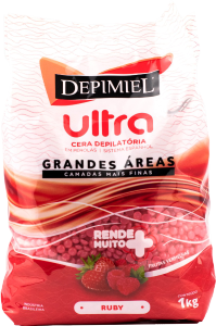 Cera Depilatória Depimiel Ultra Ruby Deo Frutas Vermelhas 1k