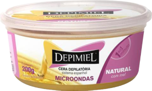Cera Depilatória Depimiel Pearls Natural Microondas C/ Mel Sistema Espanhol 200g