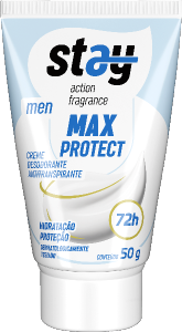 Desodorante Creme Stay Max Protect Men 72h Bisnaga 50g