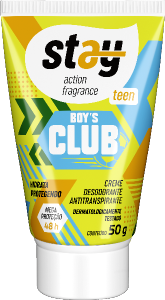 Desodorante Creme Stay Teen Boys Club 48h Bisnaga 50g