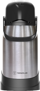 Garrafa Térmica Revolution Pressão 1,2l Inox Termolar Ref 50484