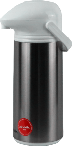 Garrafa Térmica Platinum Inox De Pressão 1l Branca Aladdin Ref 3436