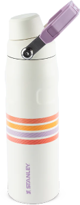 Garrafa Térmica Aerolight Fast Flow Varsity 710ml Cream Lilac Stripes Stanley Ref 8481