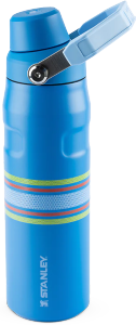 Garrafa Térmica Aerolight Fast Flow Varsity 710ml Azure Stripes Stanley Ref 8482