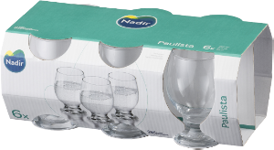 Conjunto De Taça Paulista Água 250ml 6 Unidades Nadir Ref 7002