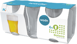 Conjunto De Copos Cerveja Boteco 200ml 6 Unidades Nadir Ref 2020