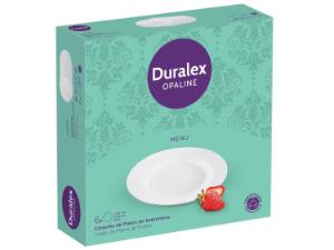 Jogo Prato Duralex Opaline 6 Peças Sobremesa Referencia 5343