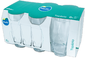 Conjunto De Copos Topázio Long Drink 360ml 6 Unidades Nadir Figueiredo Ref 7658