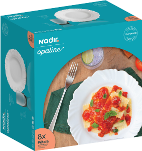 Aparelho De Jantar Opaline Pétala 8 Peças Nadir Ref 1801