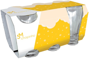 Conjunto De Copos Chopinho Santa Marina 200ml 6 Peças Nadir Ref J561