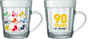 Caneca Americano Mickey 270ml Estamapada 24 Unidades Nadir Figueiredo Ref 5910