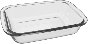 Assadeira Marinex Retangular S/ Tampa 1l Nadir Ref 6a031