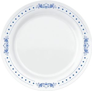 Prato Opaline Menu Raso Decorado Barroque Ø26,5cm 12 Unidades Nadir Ref 5543
