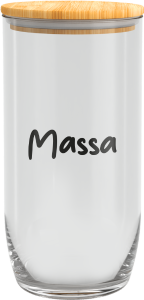 Pote Vert Essencial Massa C/ Tampa Hermética Bamboo 1,2l Nadir Ref 9k065