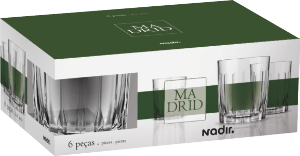 Conjunto De Copos Madrid Rocks 350ml 6 Unidades Nadir Ref 2n530