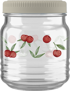 Pote Juá Decorado Tutti Frutti 500ml Cores Sortidas Nadir Ref 9f051