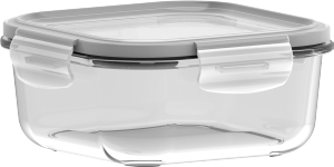 Pote Marinex Vedda Quadrado C/ Tampa Hermética 830ml Nadir Ref 6d050