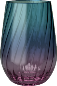 Copo Bubble 480ml Degradê Verde E Roxo 24 Unidades Nadir Ref 7i770