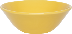 Tigela Conic Cerâmica 500ml Amarelo 12 Unidades Oxford Ref 091187