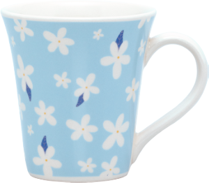 Caneca Tulipa Cerâmica 330ml Colorê Azul 12 Unidades Oxford Ref 129292