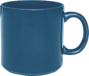 Caneca Biona Az12 Cerâmica 330ml Azul 12 Unidades Oxford Ref 139474