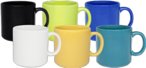 Caneca Biona Az12 Cerâmica 360ml Cores Sortidas 12 Unidades Oxford Ref 010877