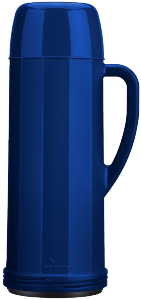 Garrafa Térmica Eureka De Rolha 1l Azul Invicta Ref 1811
