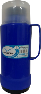 Garrafa Térmica Nova Pampeira De Rolha 1l Azul Invicta Ref 8611