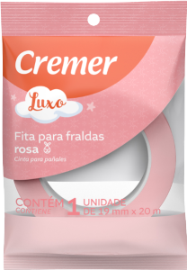 Fita Adesiva Cremer Luxo 19mm X 20m Rosa 1 Unidade