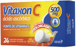 Vitaxon C 500mg 24 Comprimidos Liberação Prolongada Airela Pharmacêutica