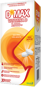 Dmax 2.000ui 30 Comprimidos Revestidos Adulto Zero Açúcar Airela Pharmacêutica