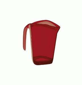 Jarra Cristal Gold 1,8 Litro Vermelho Uz Referencia 162 - Vermelho