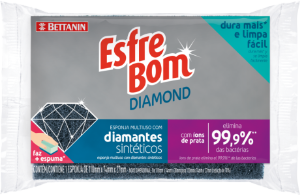 Esponja Esfrebom Diamond C/ Íons De Prata Bettanin Ref Bt448