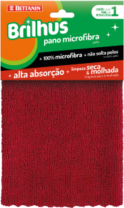 Pano Brilhus Microfibra (30x30cm) Marrom Bettanin Ref Bt2100