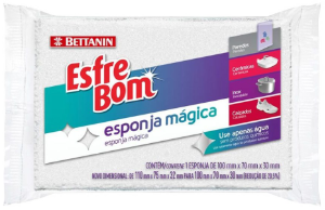 Esponja Mágica Esfrebom Branco Bettanin Ref Bt4571