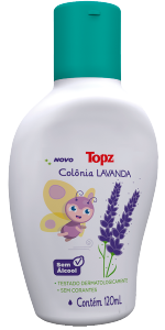 Colônia Topz Baby Lavanda S/ Álcool S/ Corantes 120ml