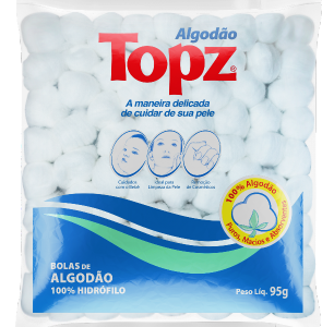 Algodão Topz 100% Hidrófilo Branco 95g