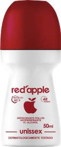 Desodorante Roll-On Red Apple Unissex Proteção Seca Antitranspirante S/ Álcool 48h 50ml