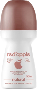 Desodorante Roll-On Red Apple Natural Proteção Seca Antitranspirante S/ Álcool 48h 50ml