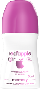 Desodorante Roll-On Red Apple Memory Women Proteção Seca Antitranspirante S/ Álcool 48h 50ml