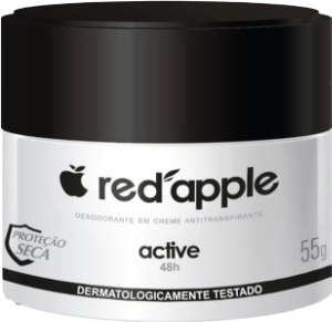 Creme Desodorante Red Apple Sport Active Proteção Seca Antitranspirante S/ Álcool 48h 55g