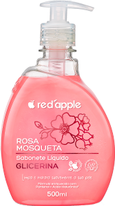 Sabonete Liquido Red Apple Glicerinado Rosa Mosqueta 500ml