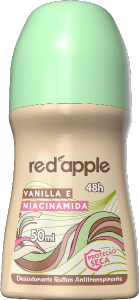 Desodorante Roll-On Red Apple Vanilla E Niacinamida Proteção Seca Antitranspirante S/Álcool 48h 50ml