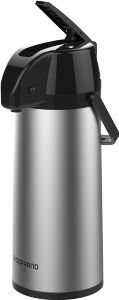 Garrafa Térmica Exclusiva C/ Alavanca 2,5l Inox/Preto Soprano Ref 260061