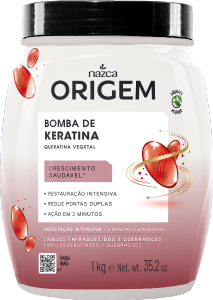Creme Tratamento Nazca Origem Bomba De Keratina Crescimento Saudável 1 Kg