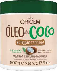 Máscara De Tratamento Nazca Origem Óleo De Coco Nutrição Profunda 500gr